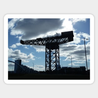 Scottish Photography Series (Vectorized) - Finnieston Crane Glasgow Sticker